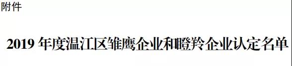 小咖科技被评为“2019年度温江区瞪羚企业”